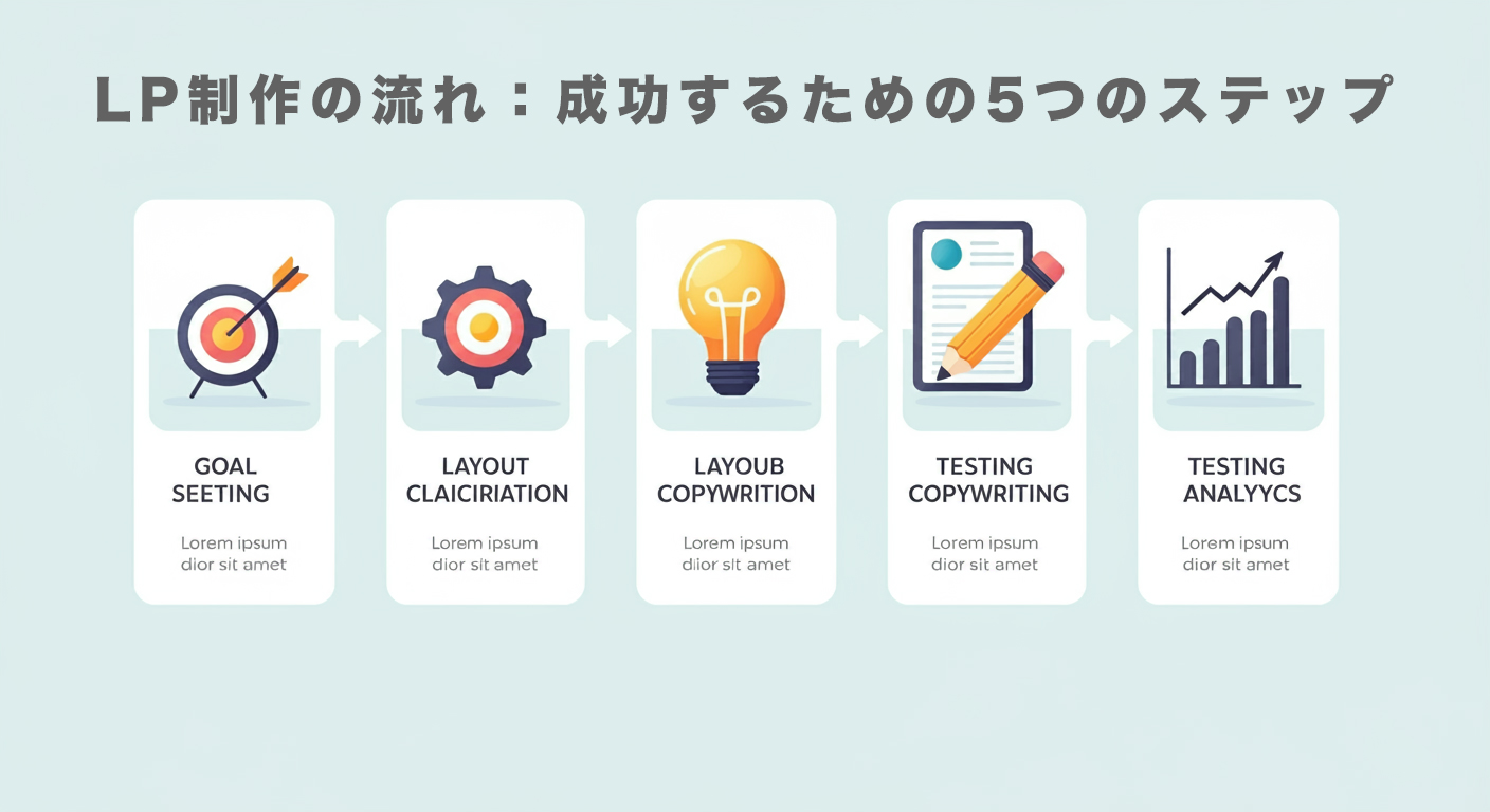 LP制作の流れ：成功するための5つのステップ