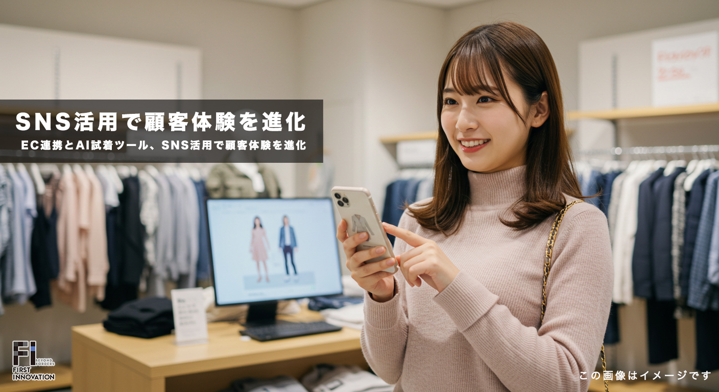 アパレル店舗の未来へ！EC連携とAI試着ツール、SNS活用で顧客体験を進化