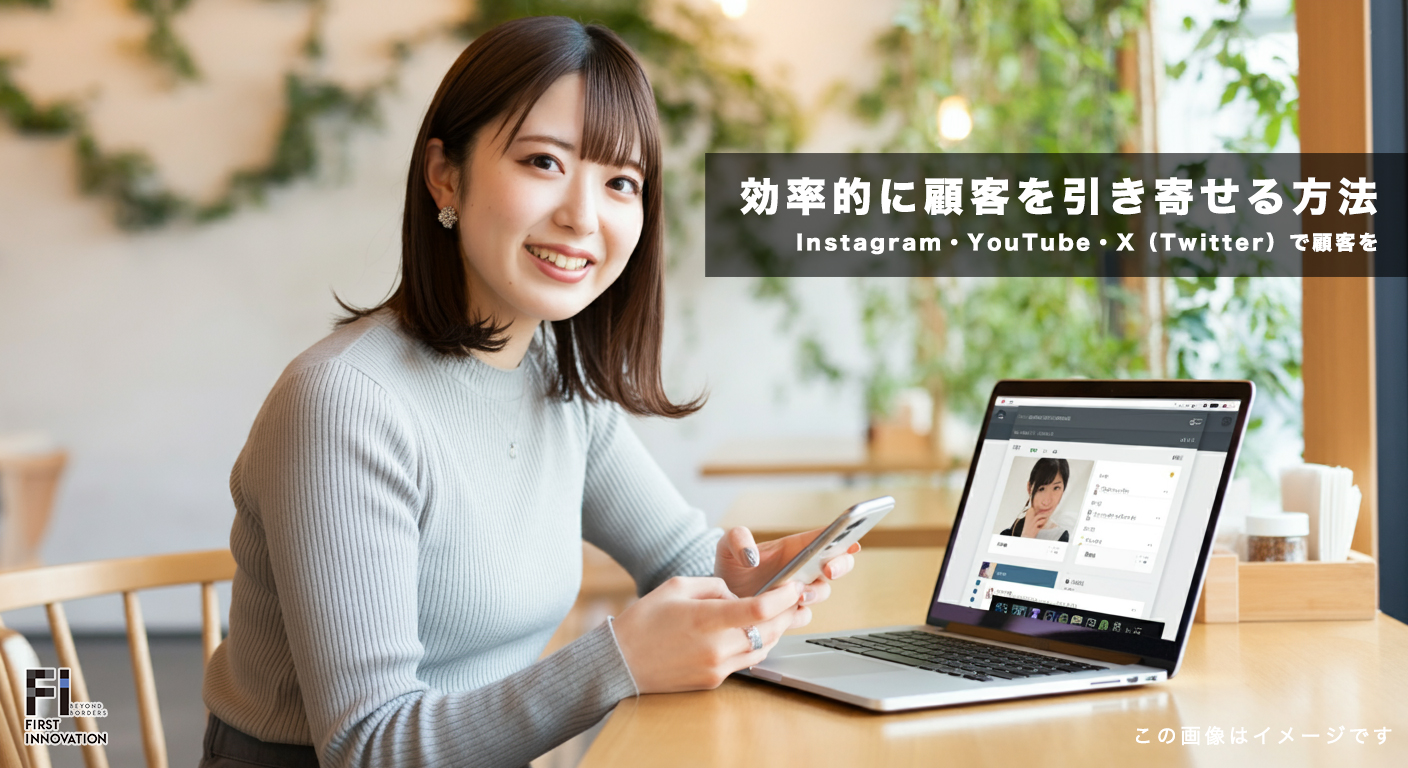 Instagram・YouTube・X（Twitter）で効率的に顧客を引き寄せる方法