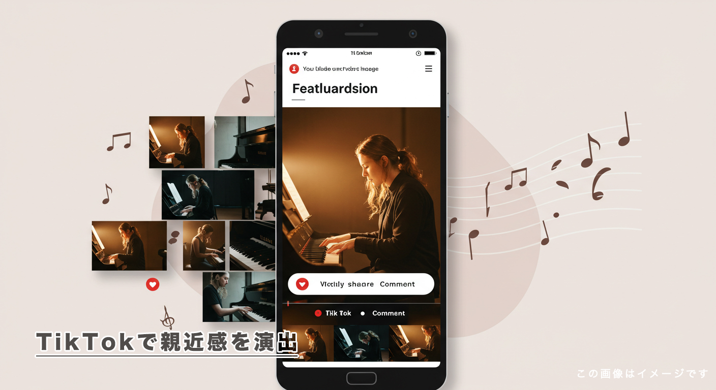 TikTokで親近感を演出