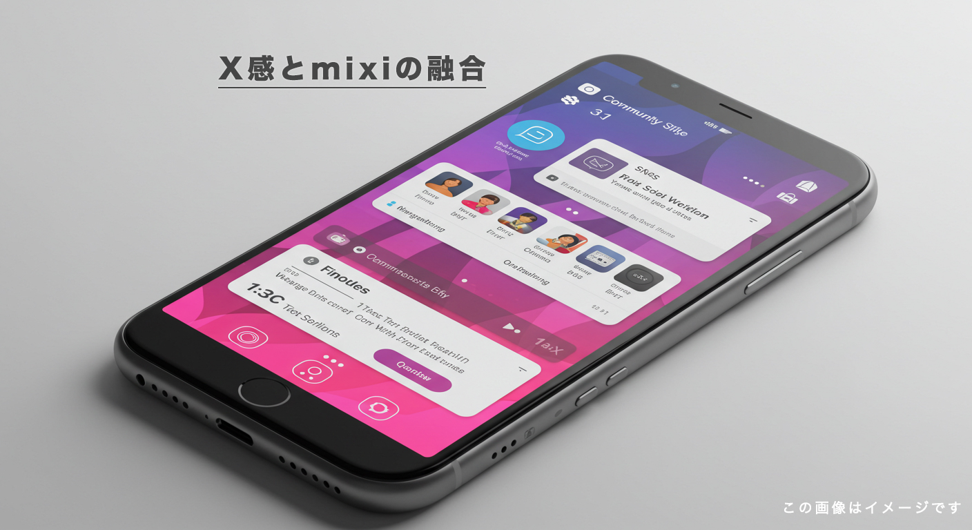 mixi2の主な特徴：X感とmixiの融合