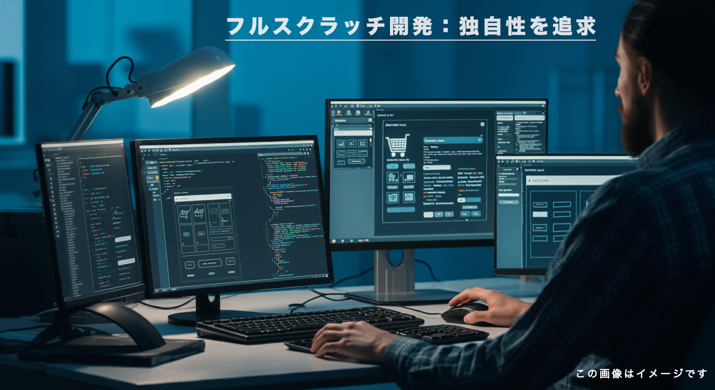 フルスクラッチ開発：独自性を追求