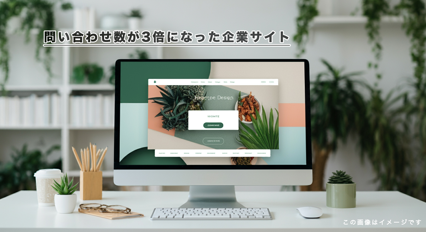 問い合わせ数が3倍になった企業サイト