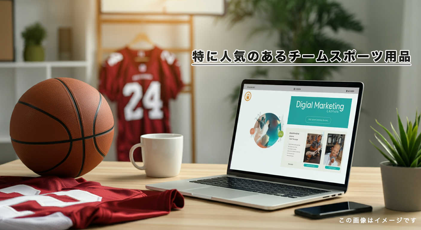 特に人気のあるチームスポーツ用品