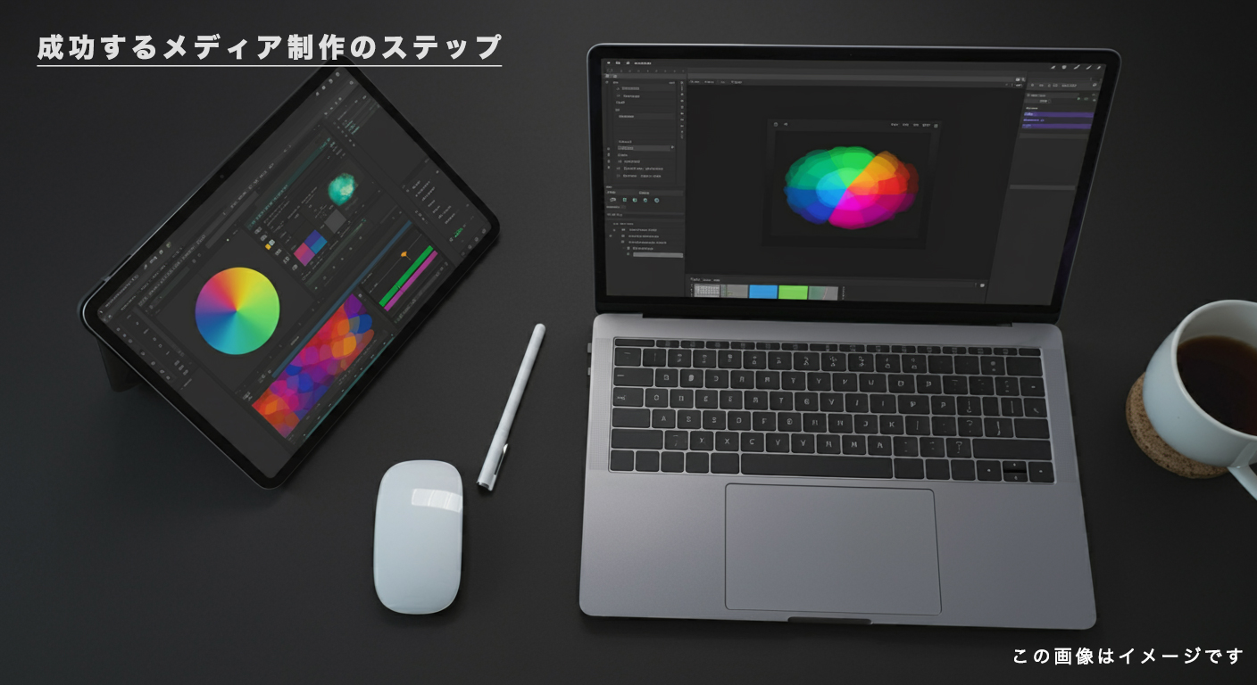 成功するメディア制作のステップ