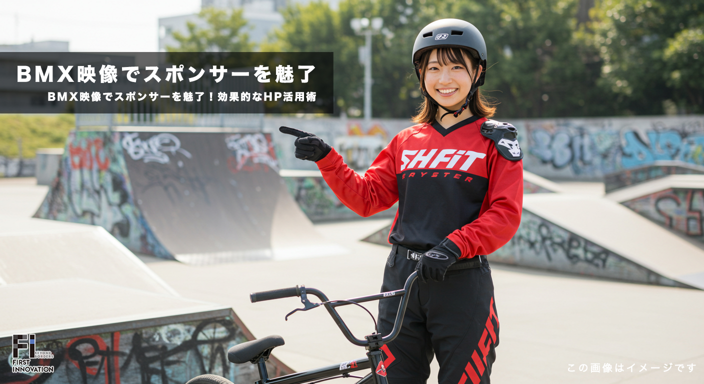 BMXダイナミック映像でスポンサーを魅了！効果的なHP活用術